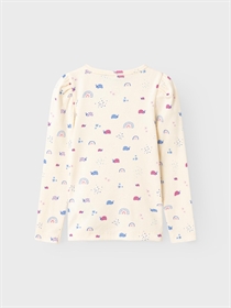 NAME IT Mariehøne Rib Bluse Nonine Buttercream